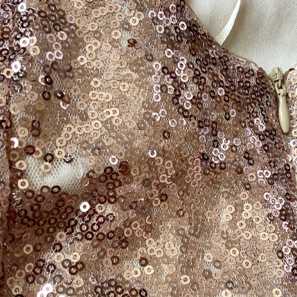 Lush Rose gold sparkly dress - Picture 5 of 6